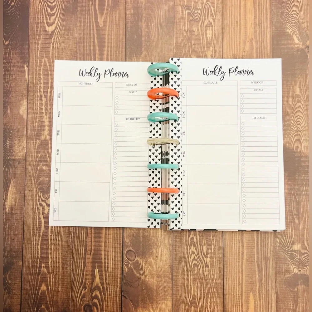 Mini Happy Planner Inserts Weekly Layout Sunday Start